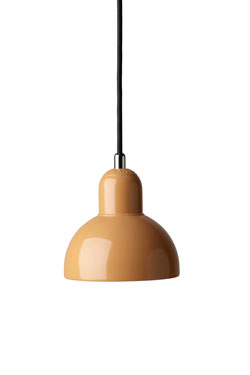 Kaiser petite suspension ronde ocre brillant. Fritz Hansen. 