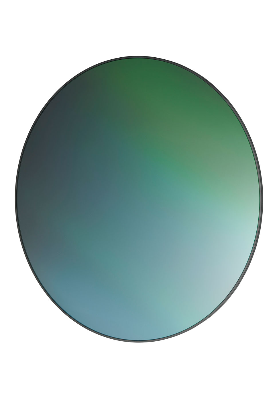 Miroir rond bleu vert océan. Fritz Hansen. 