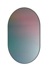 Blue oval mirror in glass and medium. Fritz Hansen. Blue oval mirror in glass and medium. Fritz Hansen.