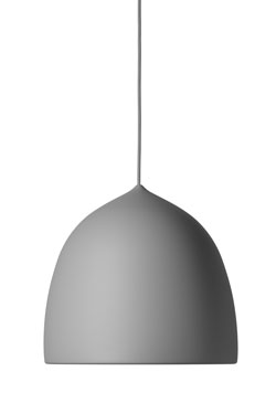 Contemporary grey matte pendant lamp 32cm Suspence. Fritz Hansen. 