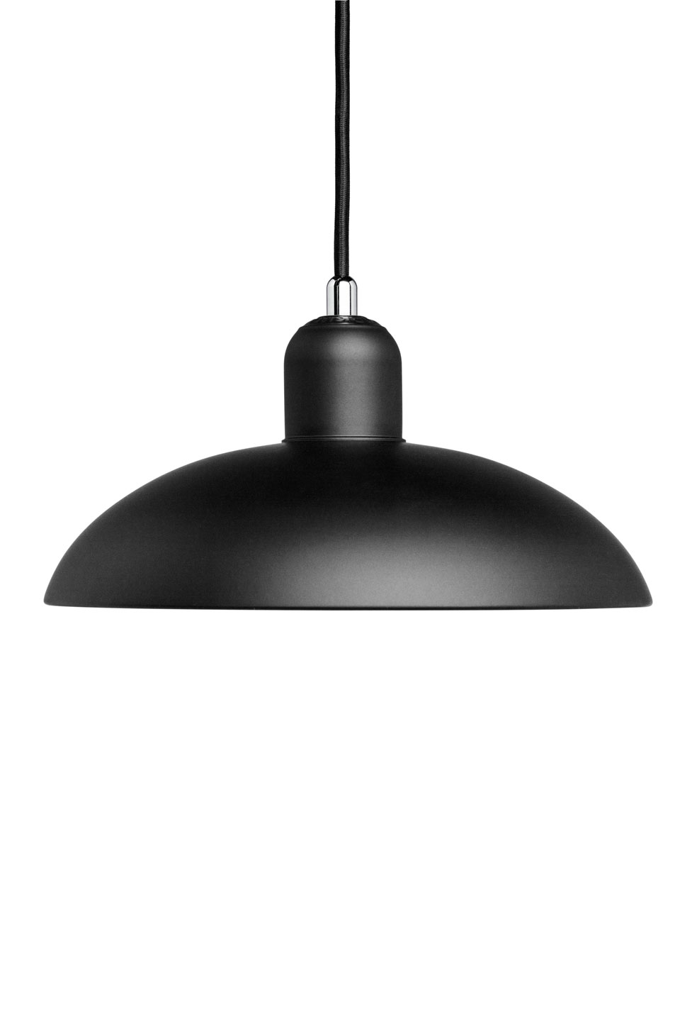 Kaiser large matt black pendant lamp Fritz Hansen Upscale Danish