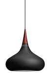 Large black Orient pendant. Fritz Hansen. 