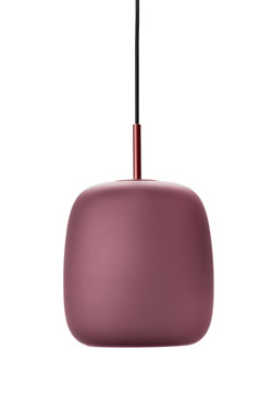 Maluma contemporary pendant lamp pink plum. Fritz Hansen. 