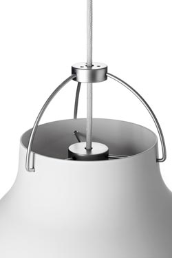 Caravaggio Matt pendant Small Matte White Model. Fritz Hansen. 