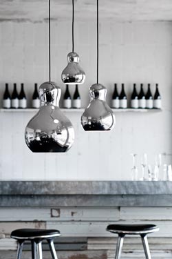 Calabash suspension grand modèle silver. Fritz Hansen. 