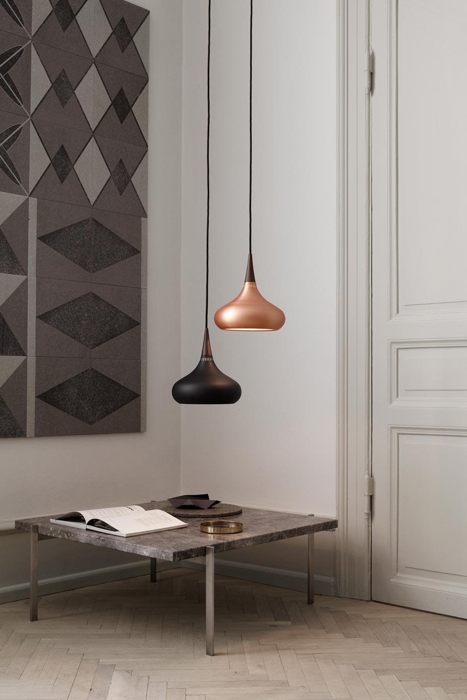 Petite suspension Orient noire. Fritz Hansen. 