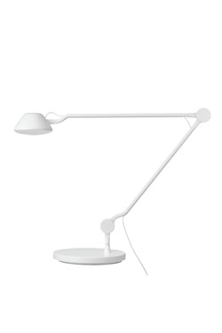 AQ01 lampe de table articulée blanche avec socle . Fritz Hansen. 