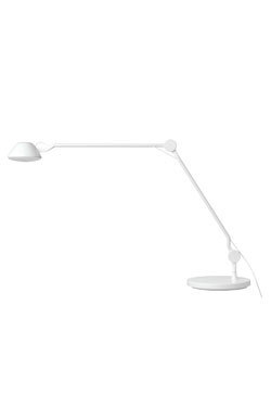 AQ01 white articulated table lamp with base. Fritz Hansen. 