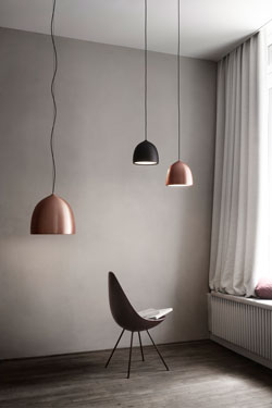 Pendant lamp in copper 24cm Suspence. Fritz Hansen. 