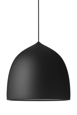 Suspence suspension contemporaine noire mate 38cm. Fritz Hansen. 