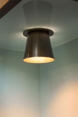 Burnett conical metal ceiling light. Gau Lighting. Burnett conical metal ceiling light. Gau Lighting.