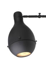 Contemporary articulated ceiling light in matt black Capula. Gau Lighting. Contemporary articulated ceiling light in matt black Capula. Gau Lighting.