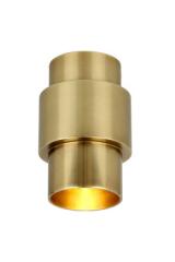 Potocki industrial ceiling light in raw brass. Gau Lighting. Potocki industrial ceiling light in raw brass. Gau Lighting.