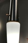 Bacon black and gold contemporary metal pendant light. Gau Lighting. 