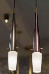 Bacon black and gold contemporary metal pendant light. Gau Lighting. 