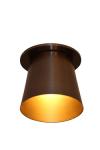 Plafonnier conique en métal Burnett. Gau Lighting. 
