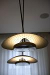 Cupis 2-light pendant lamp in perforated metal. Gau Lighting. 