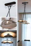 Cupis 2-light pendant lamp in perforated metal. Gau Lighting. 