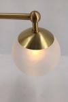 Art Deco white opal glass ball wall light Deviel. Gau Lighting. 