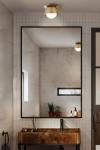 Petit plafonnier contemporain bronze Dusek. Gau Lighting. 
