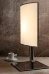 Art deco silver table lamp Ecran. Gau Lighting. 