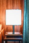 Art deco silver table lamp Ecran. Gau Lighting. 
