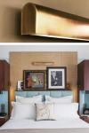 Greuze minimalist gold wall light 40cm . Gau Lighting. 