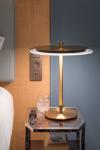 Lampe de table rétro en laiton satiné Johnson. Gau Lighting. 
