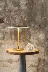 Lampe de table rétro en laiton satiné Johnson. Gau Lighting. 