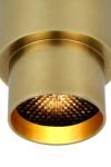 Plafonnier industriel en laiton brut Potocki. Gau Lighting. 