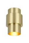 Plafonnier industriel en laiton brut Potocki. Gau Lighting. 