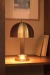 Art Deco brushed brass table lamp Wogo. Gau Lighting. 