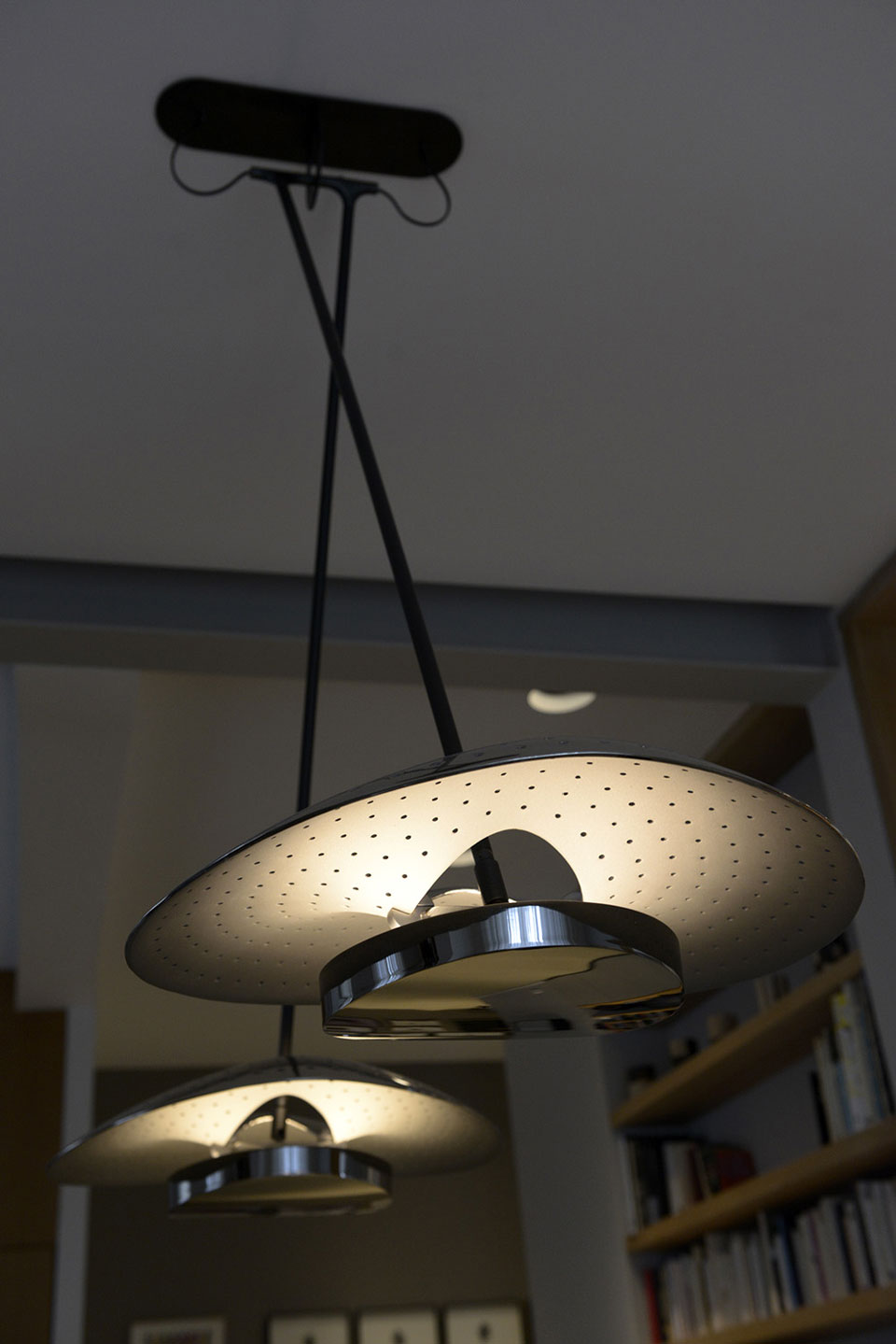 Perforated sales metal lamp
