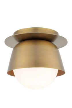 Petit plafonnier contemporain bronze Dusek. Gau Lighting. 