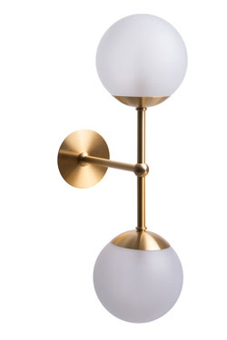 Deviel 2-light Art Deco wall lamp. Gau Lighting. 