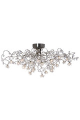 Jewel 24-light ceiling light in clear glass. Harco Loor. Jewel 24-light ceiling light in clear glass. Harco Loor.