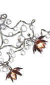 Jewel Diamond amethyst 9-light ceiling light in clear and amethyst glass. Harco Loor. 