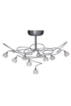 Snowball 9-light ceiling light with white opal-glass balls. Harco Loor. 