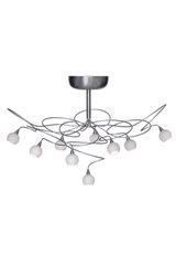Snowball 9-light ceiling light with white opal-glass balls. Harco Loor. Snowball 9-light ceiling light with white opal-glass balls. Harco Loor.
