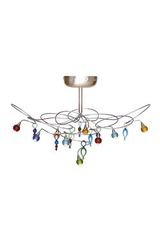 Strawberry 9-light ceiling light with drops. Harco Loor. Strawberry 9-light ceiling light with drops. Harco Loor.