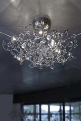 Tiara Diamond 9-light ceiling light with drops in Asfour crystal. Harco Loor. Tiara Diamond 9-light ceiling light with drops in Asfour crystal. Harco Loor.