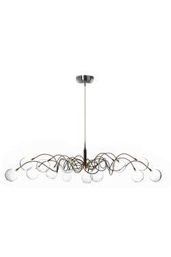 Big Bubbles 14-light oval glass ball chandelier. Harco Loor. 