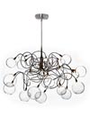 Bubbles 20-light clear glass ball chandelier. Harco Loor. 