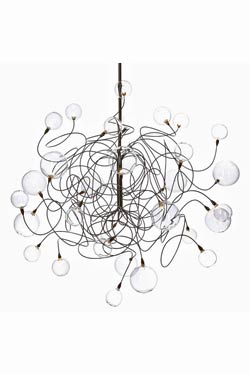 Bubbles Double 30-light chandelier. Harco Loor. 