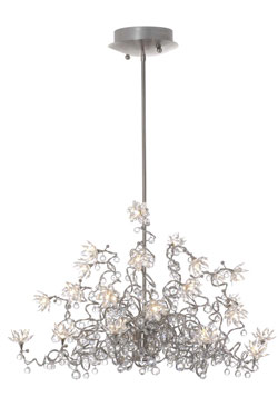 Jewel Diamond Chandelier clear 24-light chandelier in clear glass. Harco Loor. 