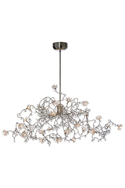 Jewel Diamond clear 24-light chandelier in clear glass. Harco Loor. 