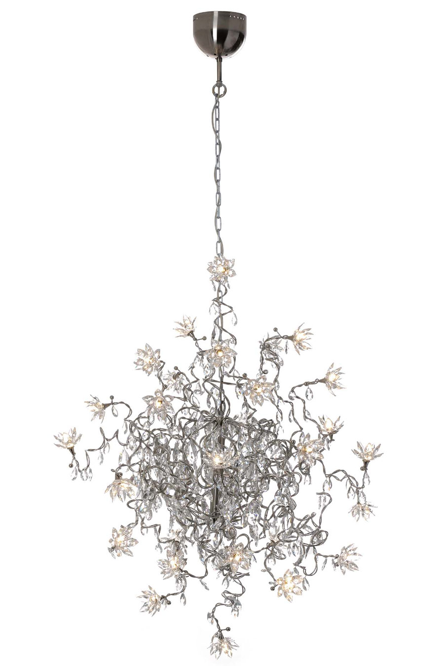 Jewel Double 30-light clear glass chandelier . Harco Loor. 