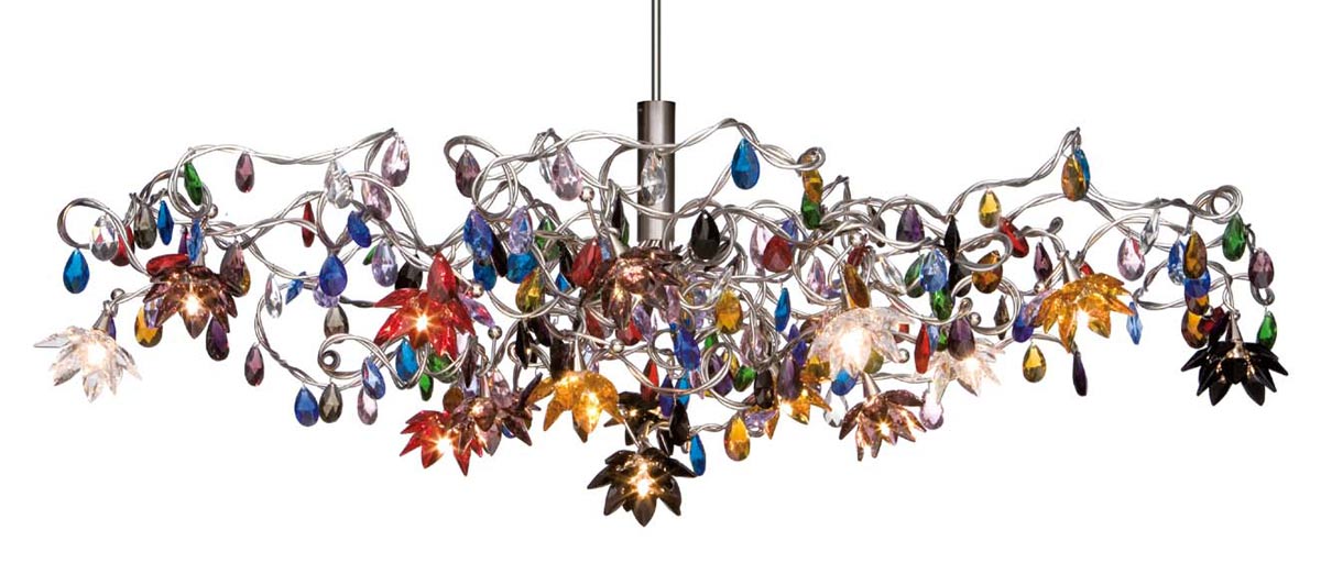 Jewel multicoloured 15-light chandelier  . Harco Loor. 