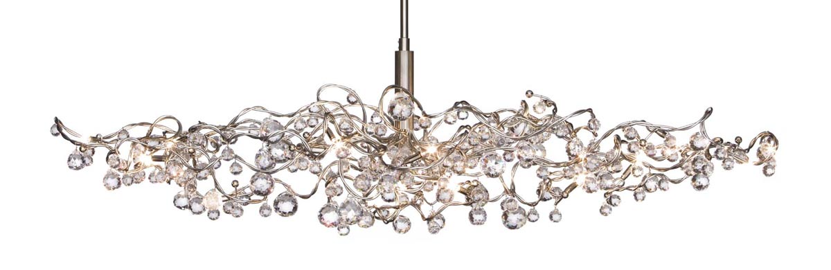 Tiara Diamond 15-light oval chandelier. Harco Loor. 