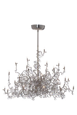 Tiara Diamond Chandelier 24-light chandelier. Harco Loor. 
